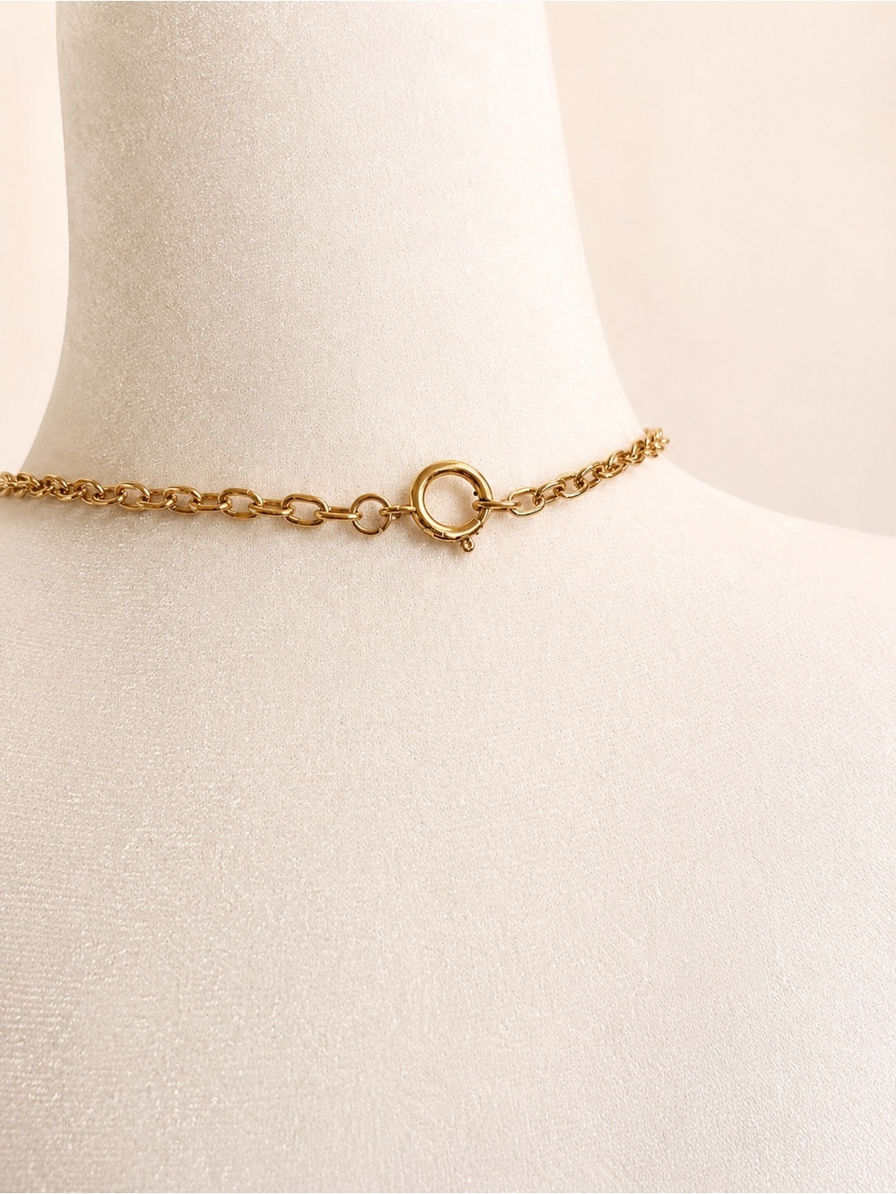 Gold and Purple Statement Layered Necklace - Picture 4 of 5